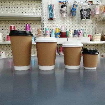 China Disposable Customized Eco-Friendly Coffee Cup Hot Disposable Double Logo Paper Cup Wallpaper for sale