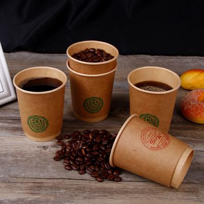 China DOUBLE WALL 100ml Custom Logo Kraft Paper Double Wallpaper Coffee Cup for sale