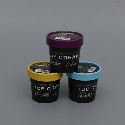 China Factory Direct Sale Disposable Ice Cream Paper Cup Yogurt Disposable Paper Cup for sale