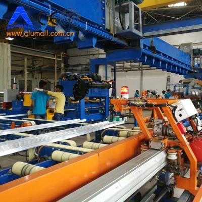 China Easy Installation High Working Speed ​​Aluminum Extrusion Profile Line Handling Double Table Puller Saw Cutting Machine for sale