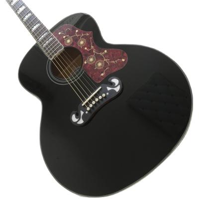 China All Playe Black 43 Inches SJ200 Acoustic Guitar Model Custom Made for sale