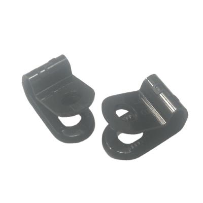 China Longsan Factory 3/16 Cable Clamp Black R Type Fixable Collar for sale