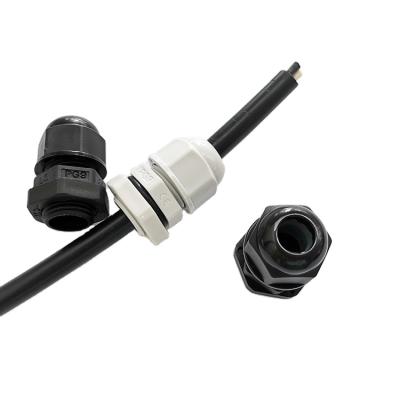 China High Quality LS-PG9 Strong Waterproof Non-convertible Throat Head Plastic Cable Gland for sale