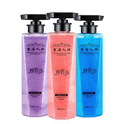 China Refreshing New Color Ocean Listing Purple Taste Rose Smell Shower Gel for sale