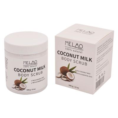 China Hot-selling Exfoliator MELAO Coconut Milk Scrub Face And Body Cleaning Exfoliating Scrub for sale