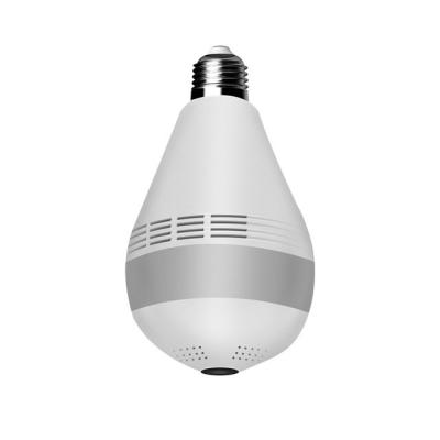 China Human Motion Tracking WIFI Panorama Camera 360 LED Panoramic Light Radio Home Security CCTV Video WiFi Fisheye Bulb Lamp IP Camera for sale