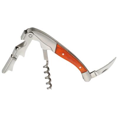 China Custom Stocked Logo Knife Corkscrew Corkscrew Wine Openers High Quality Stainless Steel for sale