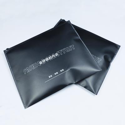 China Custom Recyclable PVC Frosted PP Clothing Packaging Zipper Bags Ziplock Bags Shipping Bags For Clothing for sale