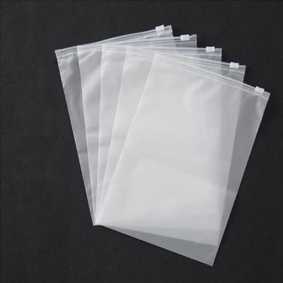 China Hot Selling BIODEGRADABLE Custom Logo Frosted Plastic Bag Clothes Zip Lock Self Seal Bag Clothing Packaging Frosted Zipper Bags Printed Logo for sale