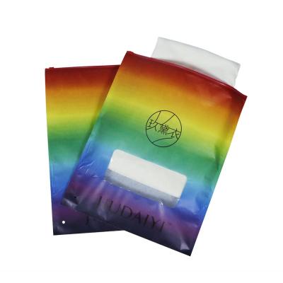 China Recyclable Translucent Clear PVC Plastic Bags Custom Logo Frosted Poly Zipper Bags For Clothes Shoes Packaging for sale