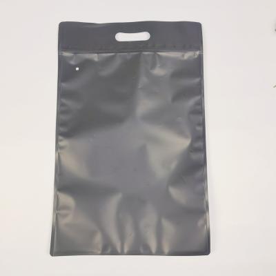 China Recyclable Custom Frosted Biodegradable Plastic Packaging Zipper Bags , T Shirt Swimwear Zip Lock Bags With Logo for sale