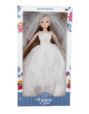 China High Quality Mini Toy 60cm Fashion Doll Jointed Wedding Dressing Doll Toys For Children for sale