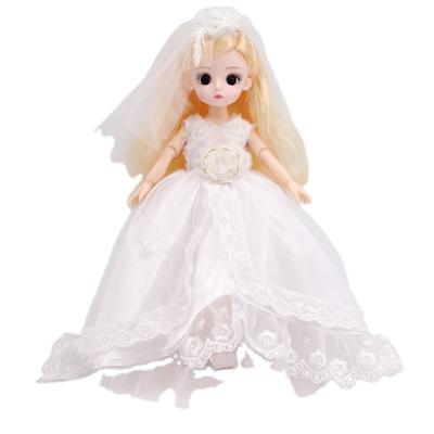 China 2021 Popular Mini Toy 30cm Fashion Doll Set Mini Jointed Toy Doll With Shoes Wedding Dress Doll for sale