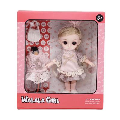 China Mini Toy Wholesale Play Toys Beautiful Fashion Movable Jointed Doll For Girl With Outfit And Handbag for sale