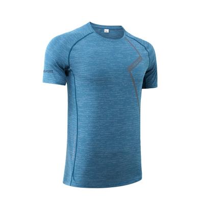 China QUICK DRY Stylish Summer Sports T Shirts For Men With Breathable Sport T Shirts Polyester Custom Logo O Neck Gym T Shirt for sale