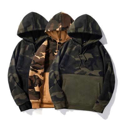 China Winter Anti-wrinkle White Men's Pullover Fleece Sporting Hoodies Hooded Sweatshirt With LOGO Camouflage Hoodie Shirts Custom Made for sale