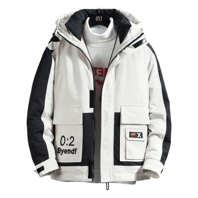 China Best Price Breathable Wholesale Winter Warm Coat For Men With Hood And Embroidery Logo Casual Street Wear Hipster Mens Jacket for sale