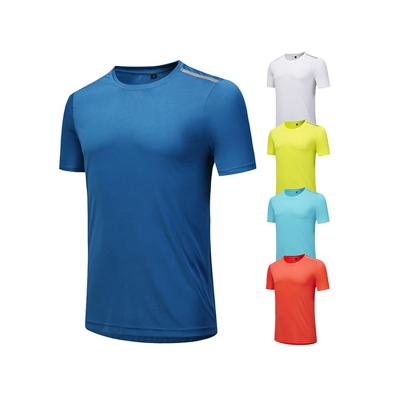 China Wholesale White QUICK DRY T Shirts Sporty Fit Tshirts For Men With Logo Stretch Plain Summer Basic Personal Leisure Tees for sale