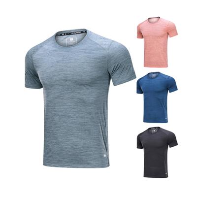 China Polyester QUICK DRY Casual Fit T Shirt For Mens Night Running Short Sleeve Tee With Reflective Stripe Jogging Logo Custom T-Shirts for sale