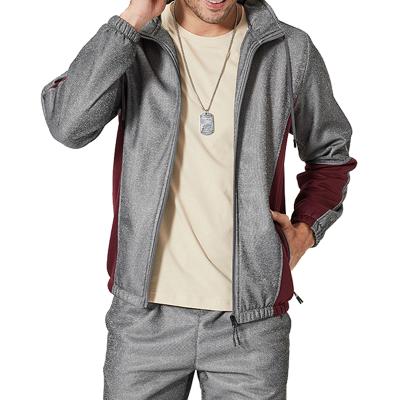 China Men's Breathable Sweatsuit Sets Training Wear With Autumn Wearing Sweat Suit Sets Foldable Hoodie Full Sleeve Set for sale