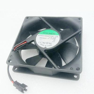 China KDE2409PTB1-6A 92*92*25mm DC24V 3.6W 2wires Industrial Equipment Fan for sale