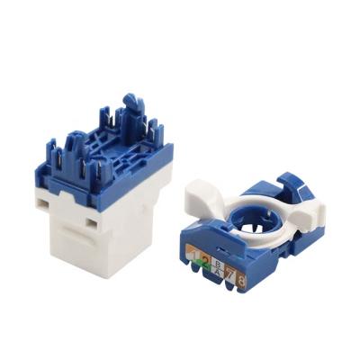 China New rotating toolless utp network module 180 female keystone jack cat6 rj45 8P8C for sale