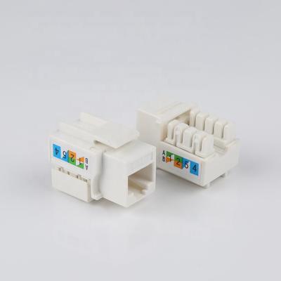 China New type trapezoidal type 90 degree rj45 utp Cat6/5e Jack dual110 modular network jack for network for sale