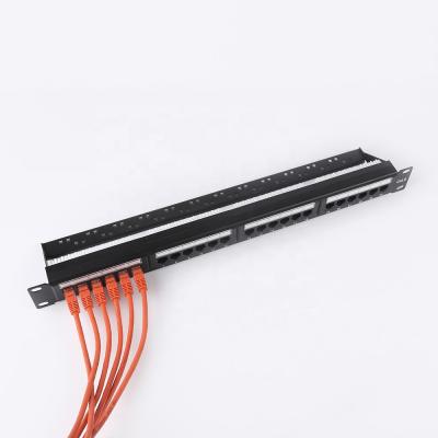 China Cabinet Cabling For Five RJ45 Interface Network Connection Best Price Factory Price Beast Sale Black UTP Cat5e Super Patch Panel for sale