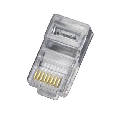 China High Quality RJ45 Converter Transparent Main Connector Network Media CAT5 UTP Modular Jack 8P8C for sale