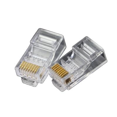 China audio & Manufacturer direct sales RJ45 rj11 rj45 hole visual gold plated network connector modular jack CAT6 UTP 8P8C hole for sale