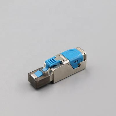 China Network Factory Price Cat6A Cat7 Cat8 Rj45 8P8C Modular Network Connector Toolless Field Termination Plug for sale