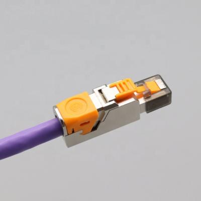 China New Design CAT8 Network Tool RJ45 CAT6A CAT7 Plug Free Shielded Connector Field Termination Plug for sale