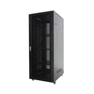 China SPCC cold rolled steel hot sale thickened 19 inch 42U standard SPCC cold rolled steel server rack network cabinet for computer room for sale