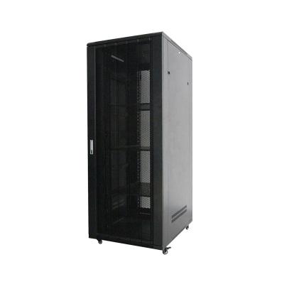 China SPCC cold rolled steel hot sale thickened 19 inch 42U standard SPCC cold rolled steel server rack network cabinet for computer room for sale