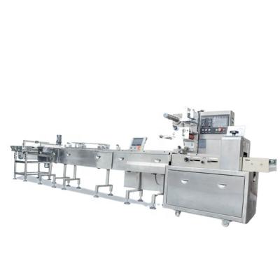 China CLOTHING High Speed ​​And Fully Automatic Packing Line For Food Packing In Fast Speed ​​Flow Packaging Machine System for sale