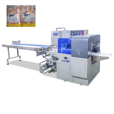 China 2021 GARMENT / Nugget Chicken Feet Steaks Packing Machine Pillow Packing Machine for sale