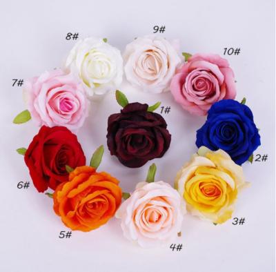 China Wedding Celebration Rose Flowers Silk Roses Head Artificial Flowers For DIY Wedding Bouquets Centerpieces Bridal Shower Decoration for sale