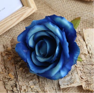 China Wedding Celebration Artificiial Rose Flower Bulk Rose Head in High Quality Silk for Wedding Party Home Decoration for sale