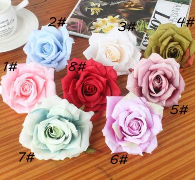 China Whoplesale Rose Flowers High Quality Silk Artificial Rose Head Wedding Celebration for Wedding Centerpieces Party Home Decoration for sale