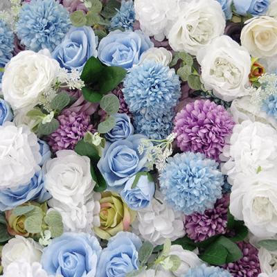 China New Luxury Flower Wall Release Flower Wall Rose Floral Wall Backdrop Silk Panels For Wedding Party Home Decoration for sale