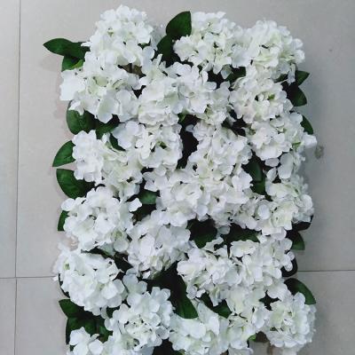 China High Quality Luxury Wholesale Artificial Flower Wall Hydrangea Flower Wall Backdrop Panels For Wedding Home Decoration for sale