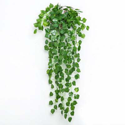 China New Wholesale Cheap Simulation Design Green Leaf Artificial Ivy Leaves Rattan Eco-friendly for sale