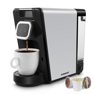 China Logo QF-CM821K K Single Reusable Capsule Chulux Machine Portable Mini Coffee Serving Coffe Maker Machine for sale