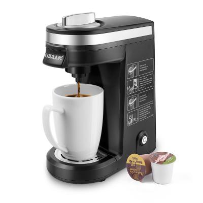 China Hotel factory direct sale 800W K-cup 120V brewing system single capsule and ground coffee maker machine with ETL approval for sale