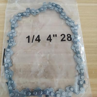 China 28E Chain link14T Largest Order Price Best High Quality Chain For 4 Inch Power Cordless Chainsaw Saw Chainsaw Chain Replacement for sale