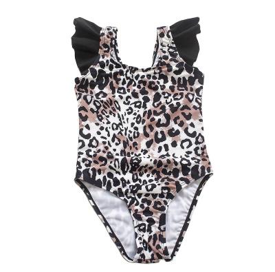 China 2023 hot sale leopard printed frontier causal children's one piece swimsuit 70-80 90-95 for sale