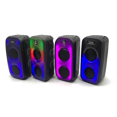 China 3 Inch Double Hot Wireless Hot Horn Speaker MS-2607 Small Speaker With Lights for sale