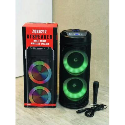 China Wholesale ZQS-6212 BT Speaker ZQS Dual Wireless 6.5 Inch Big Horn Rechargeable Speaker With LED Screen for sale