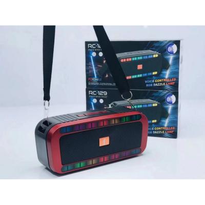 China New Talking RC-129 Mini Plastic Speaker With Colorful Wireless Lights for sale