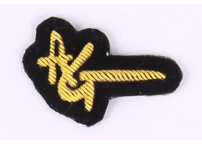 China Cotton Bullion Wire Badges Chenille Broidered Letter Patches For Goverment for sale